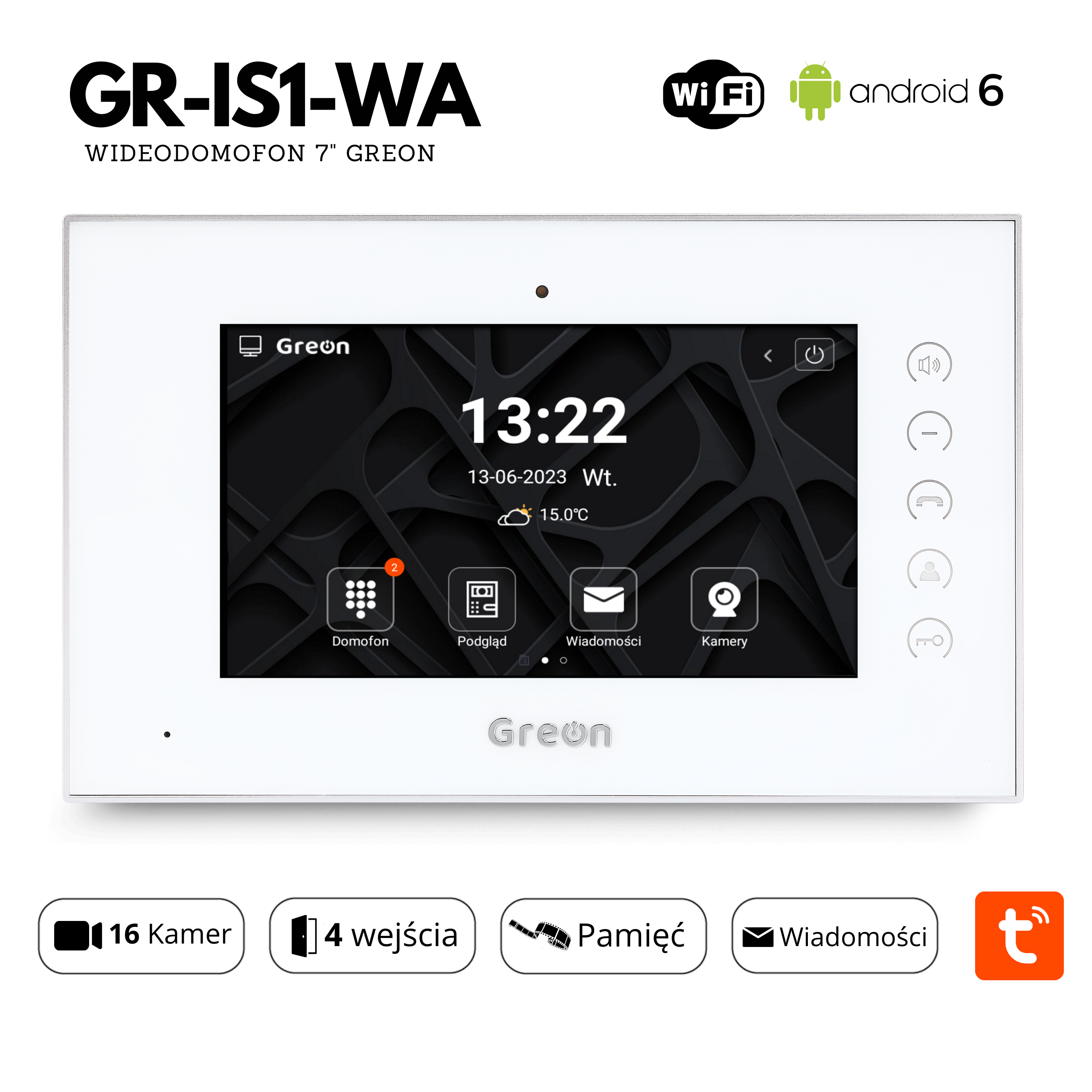 Wideodomofon GR-IS1-wa z android 6